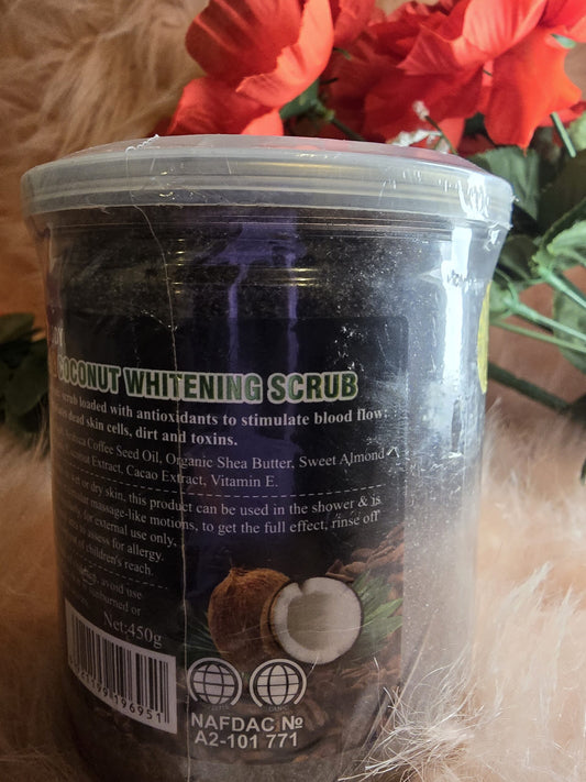 Veetgold coffee & coconut face abs body scrub