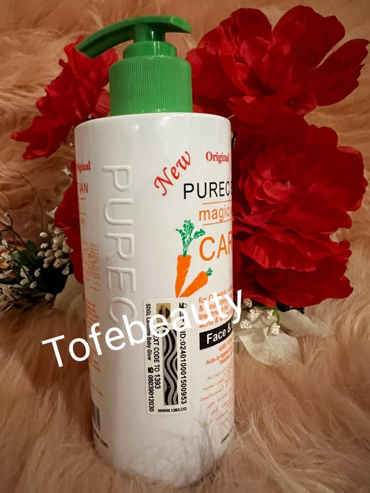 Original purec Egyptian carrot face and body lotion