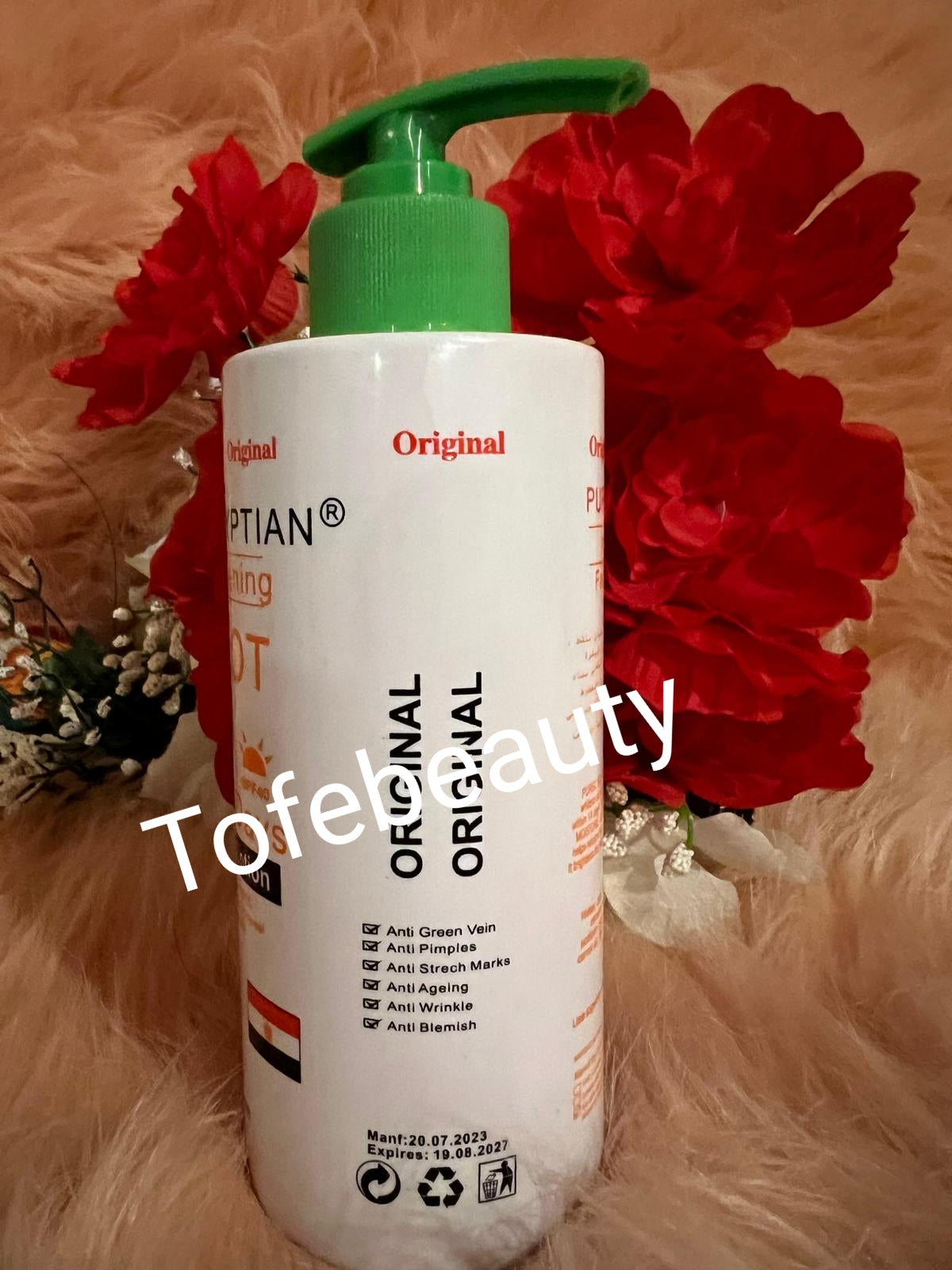Original purec Egyptian carrot face and body lotion
