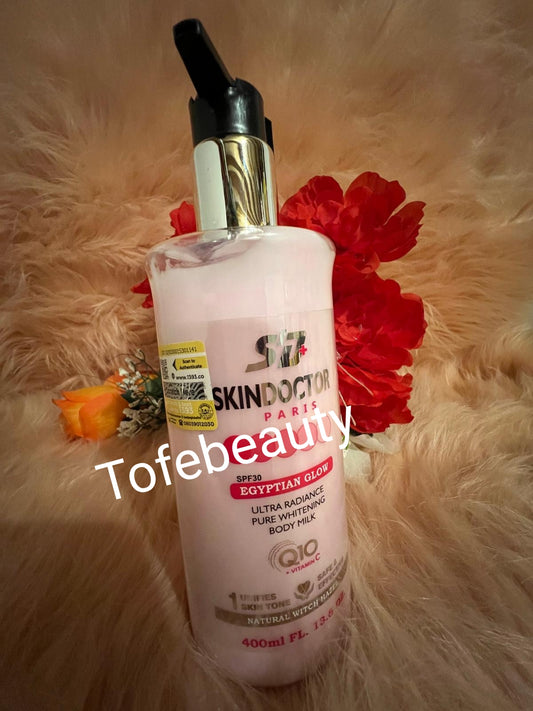 Original sink doctor Egyptian glow body milk, ultra radiance lotion. 400ml x1