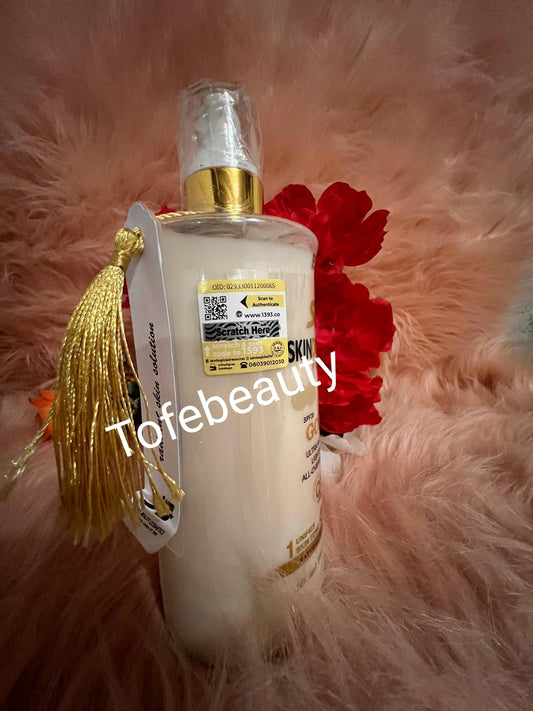 Original skin doctor Paris gold ultra radiance lightning face & body milk x1 400ml