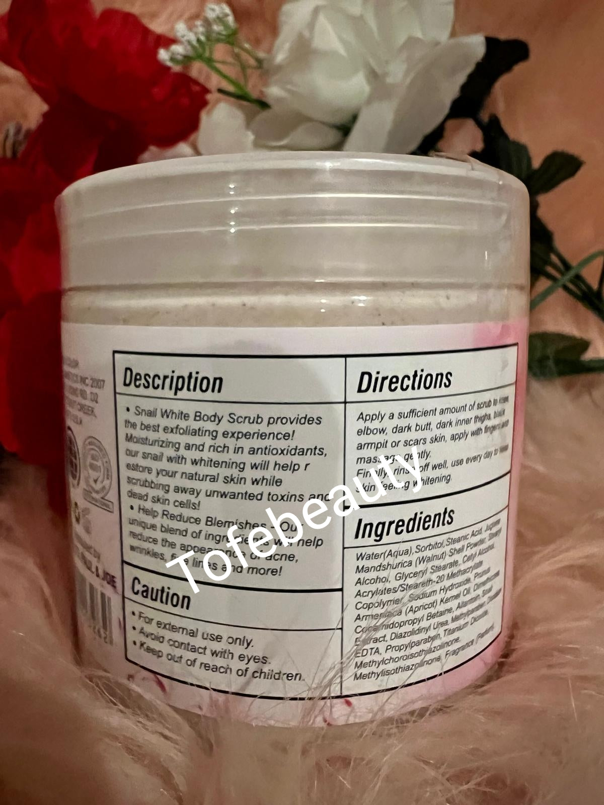 100% ORIGINAL Veetgold snail white face and body scrub.x1