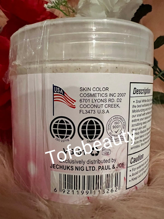 100% ORIGINAL Veetgold snail white face and body scrub.x1