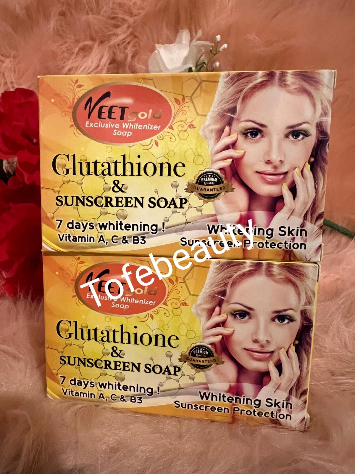 X 100% Original veetgold Exclusive glutathione sunscreen 7 days soap