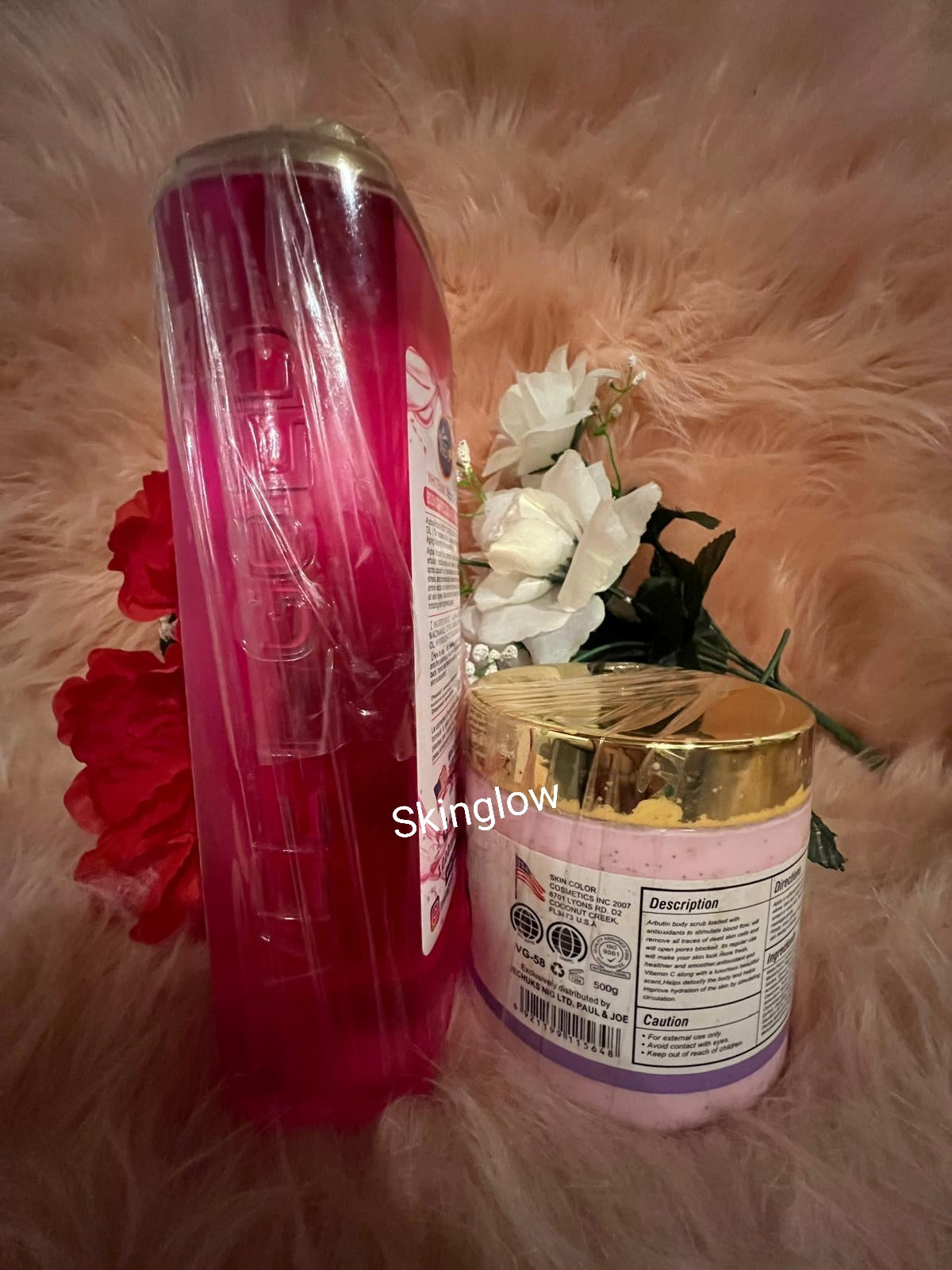Veetgold oil 1000ml and body scrub