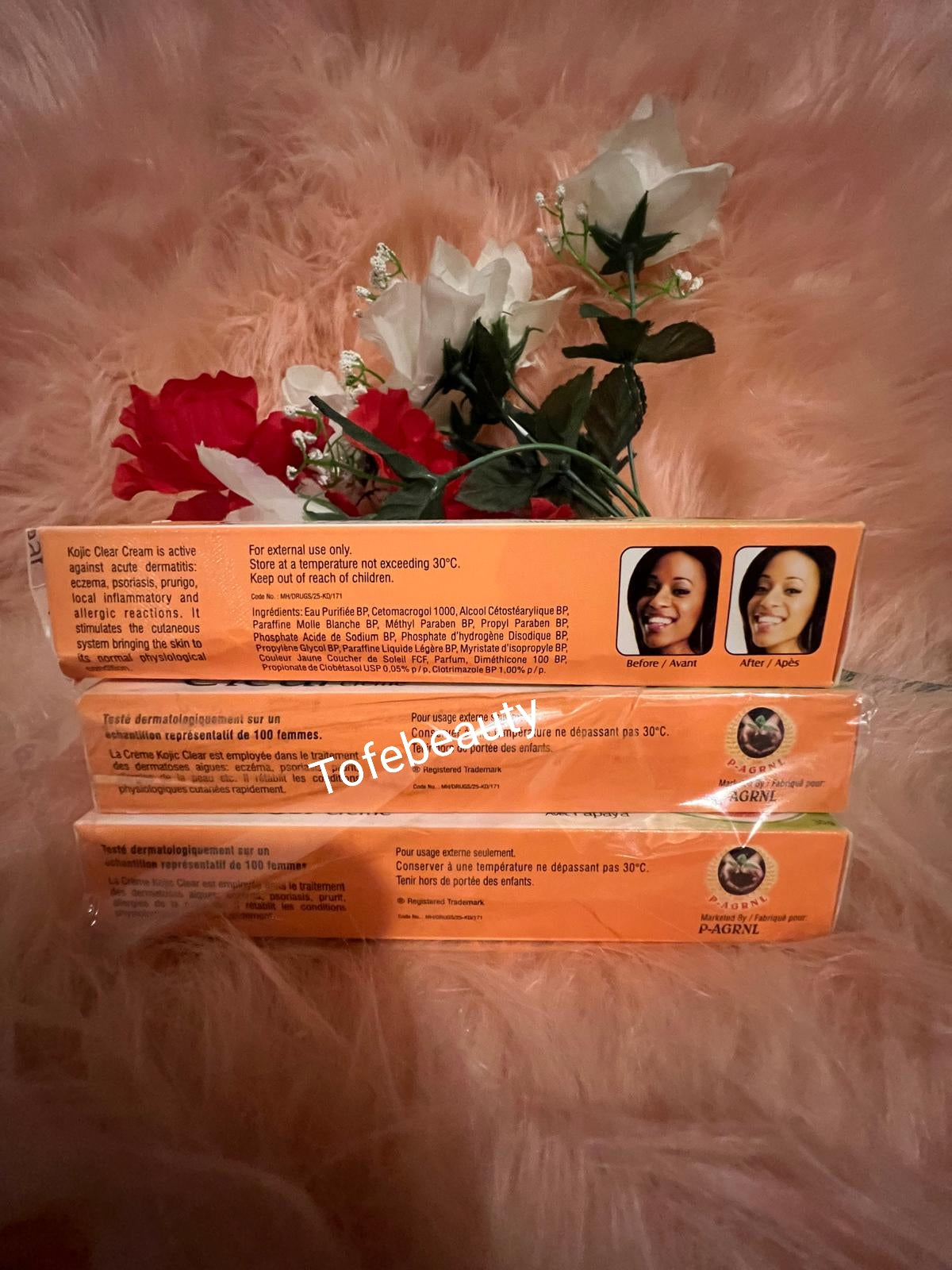 X 3 PACK KOJIC CLEAR PAPAYA CREAM 50G
