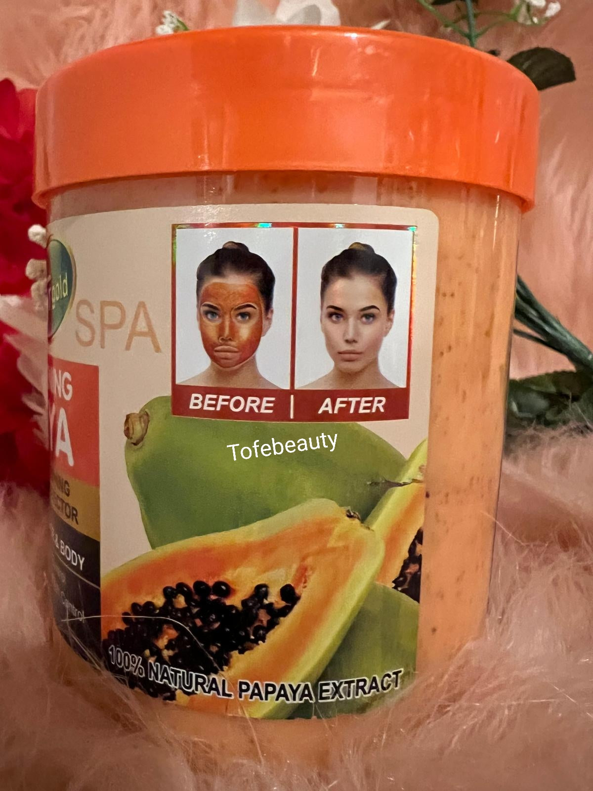 veetgold papaya face and body scrub 500g x1