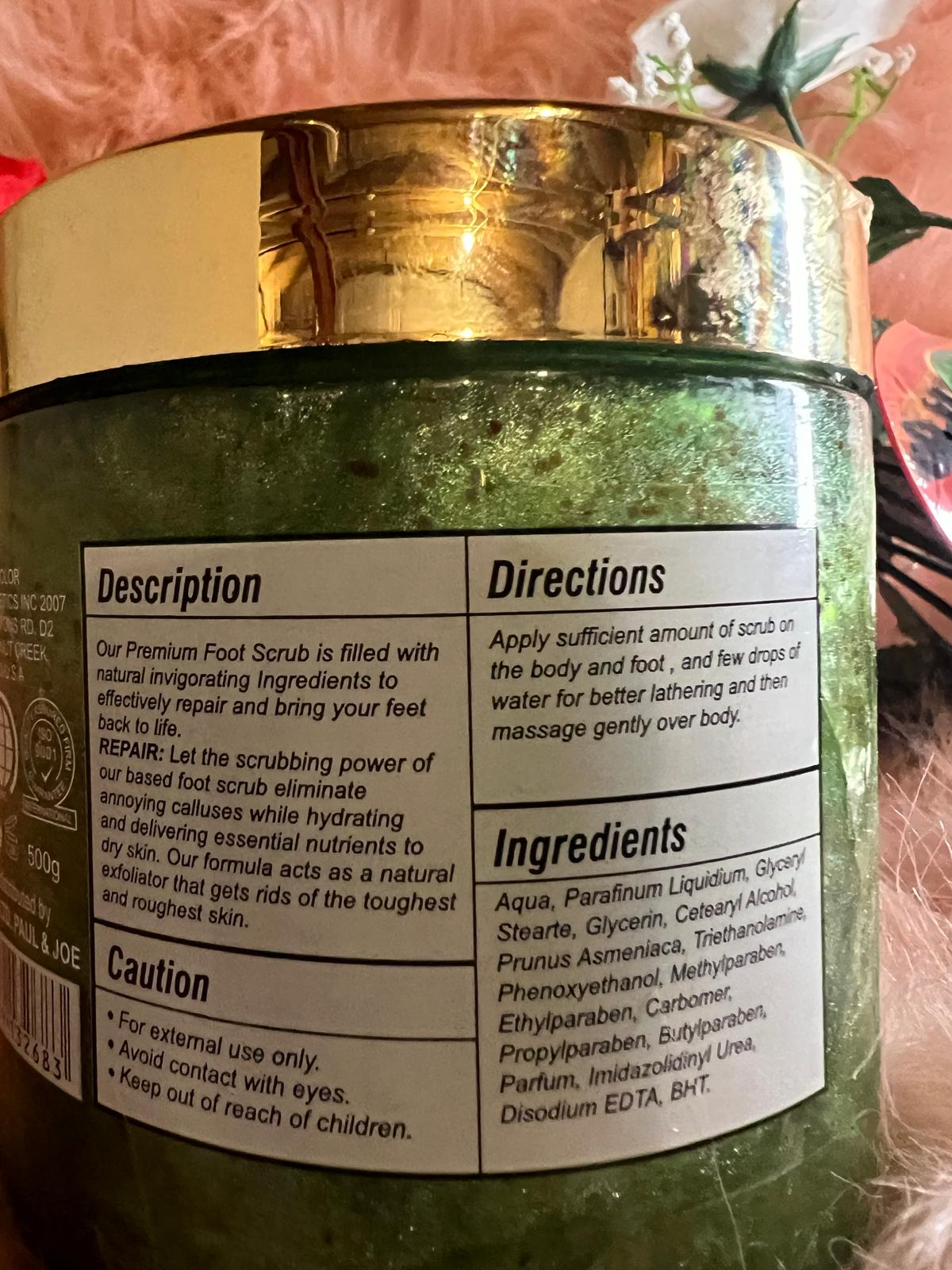 veetgold foot scrub