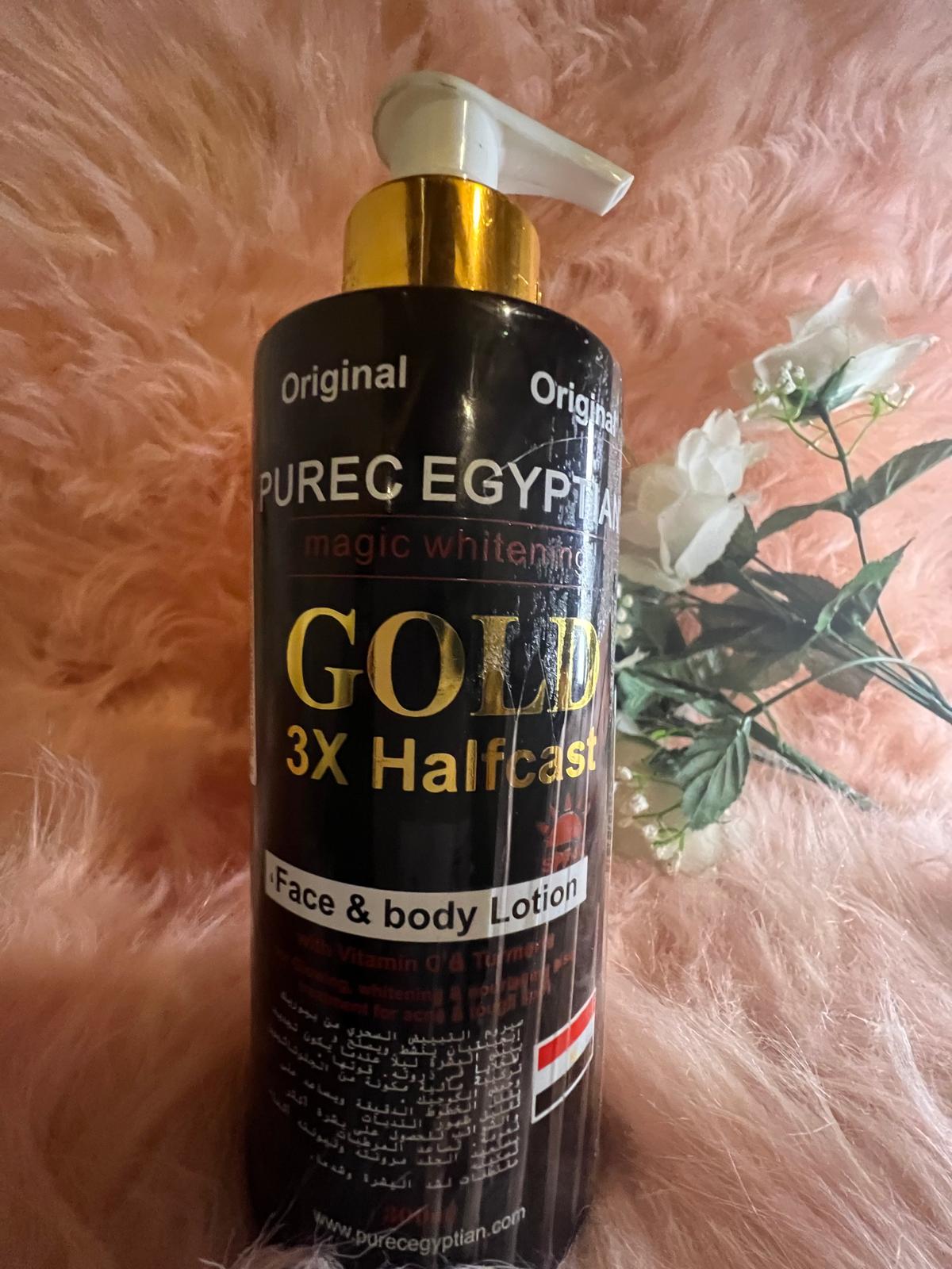 PUREC EGYPTIAN GOLD 3X HC FACE & BODY LOTION 300ML SPF
