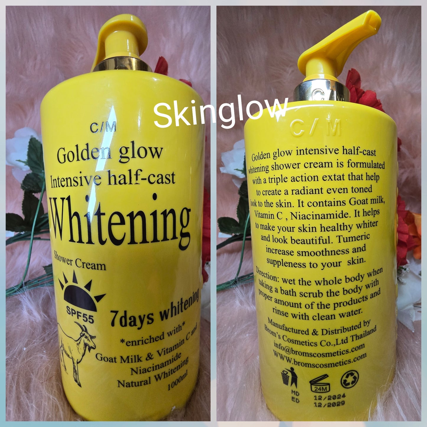 Authentic Golden Glow Intensive shower gel. Spf 55. Goat milk & vit.C