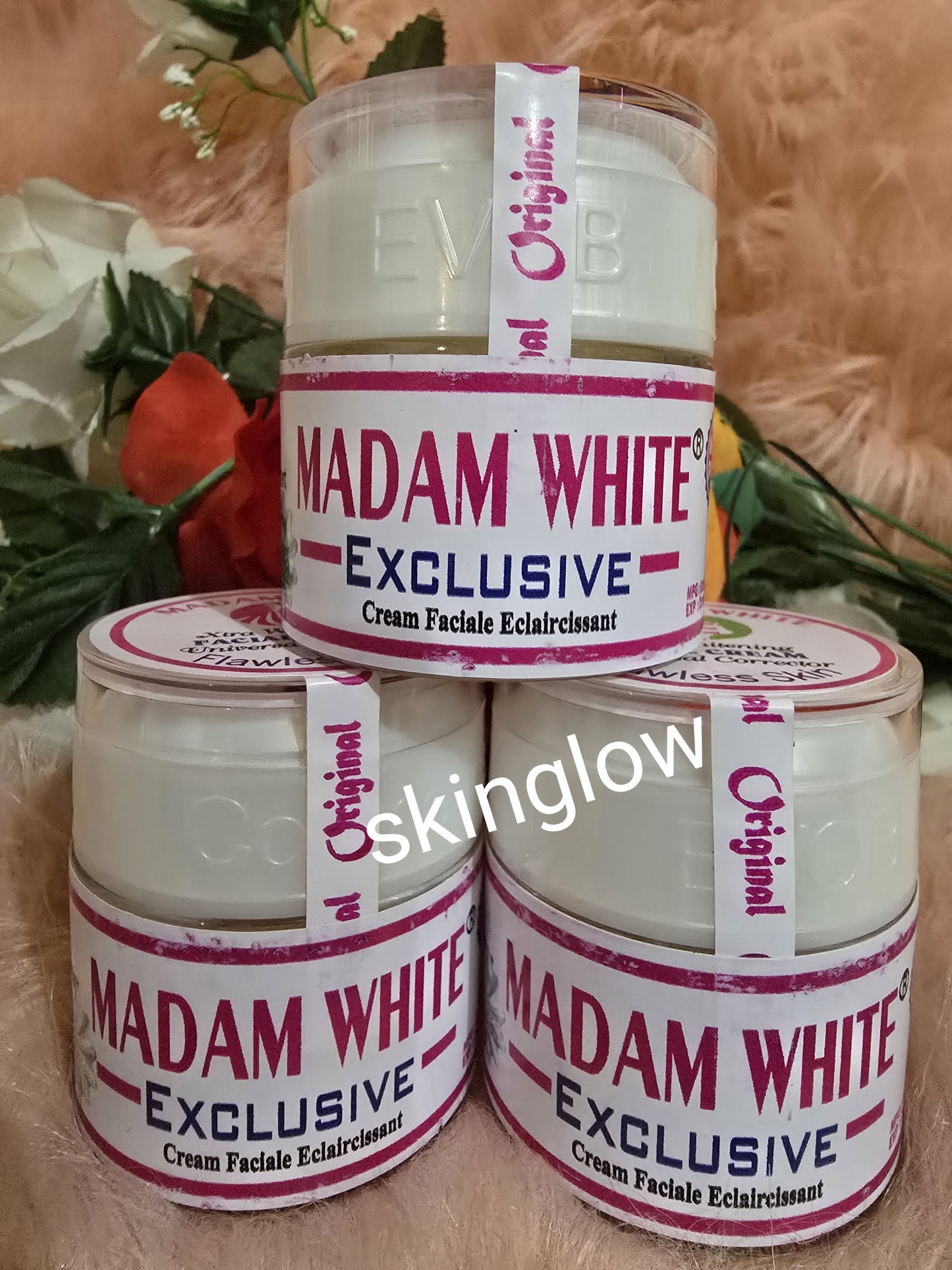 💯 Authentic X 1 madam white exclusive flawless face cream. 60g