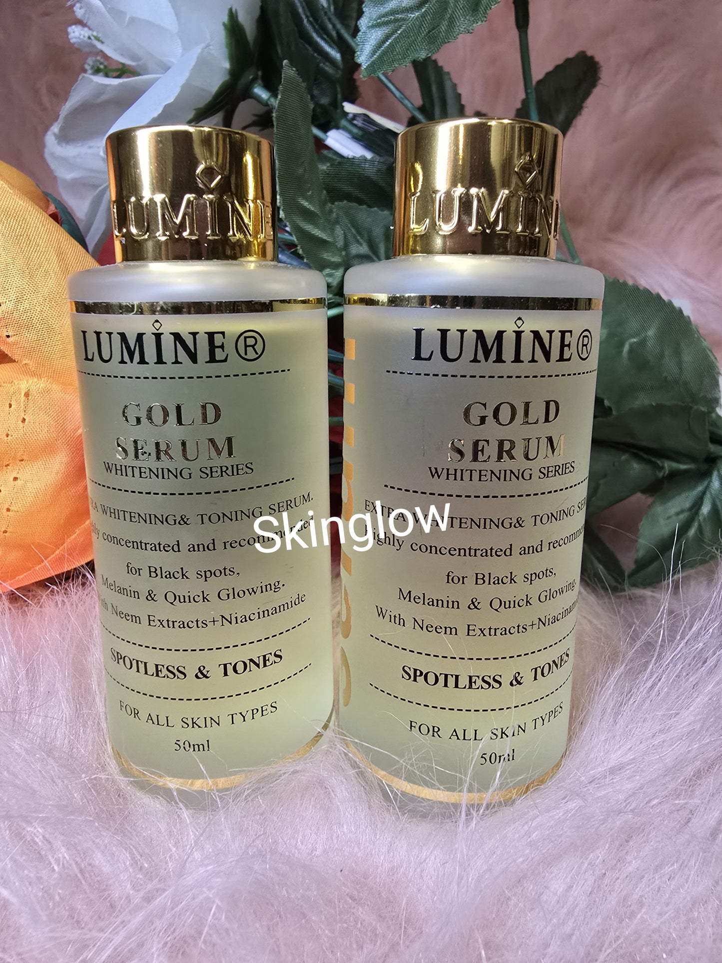 LUMINE gold Whitening & Toning Serum 50ml X 1 . ALL SKIN TYPES