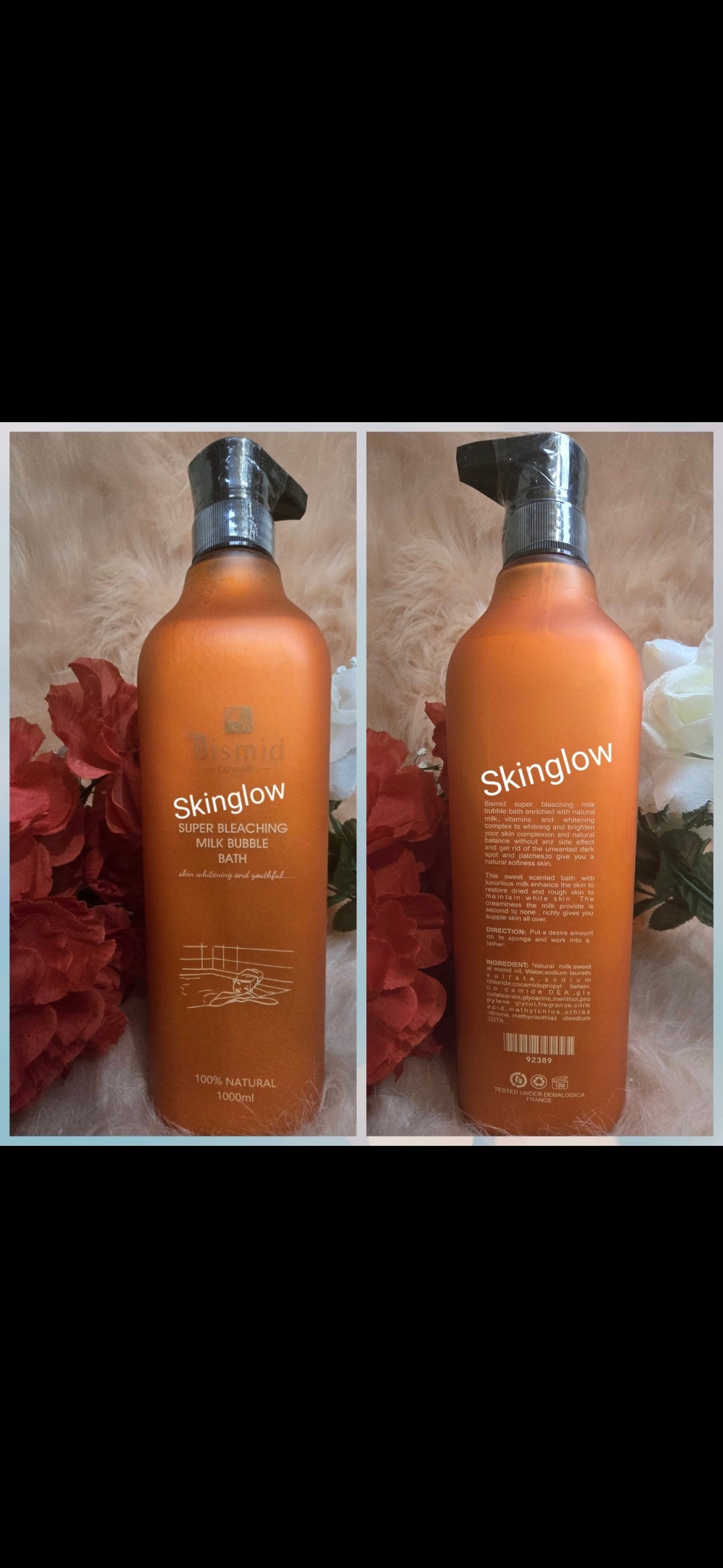 Original Bismid Super Milk Bubble Bath Shower Gel 1000ml π― Natural