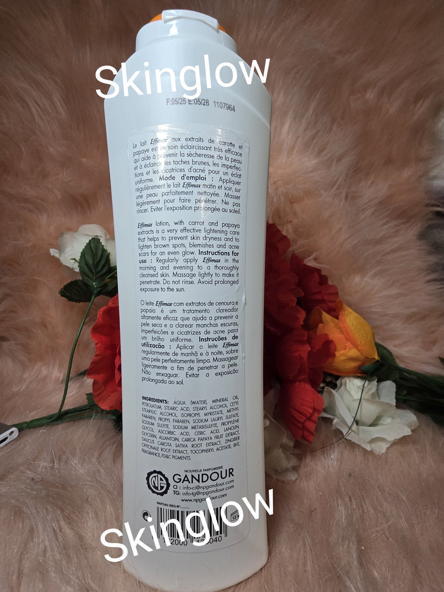 Authentic π― Effimax Q10+ papaya-carotte lotion. For all skin types.
