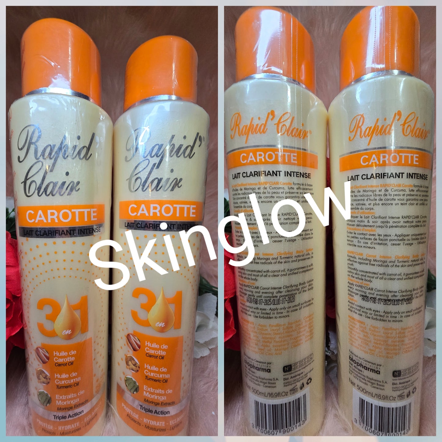 ORIGINAL Rapid Clair Carrot Lotion Big Size 500ml X 1