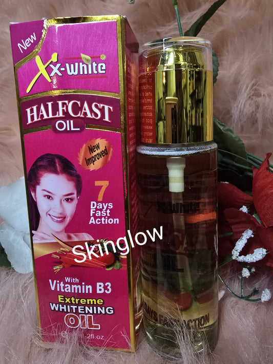 Authentic XX-WHITE Half-C Face & Body Oil, 7days Results. 80ml X 1 NEW IMPROVED