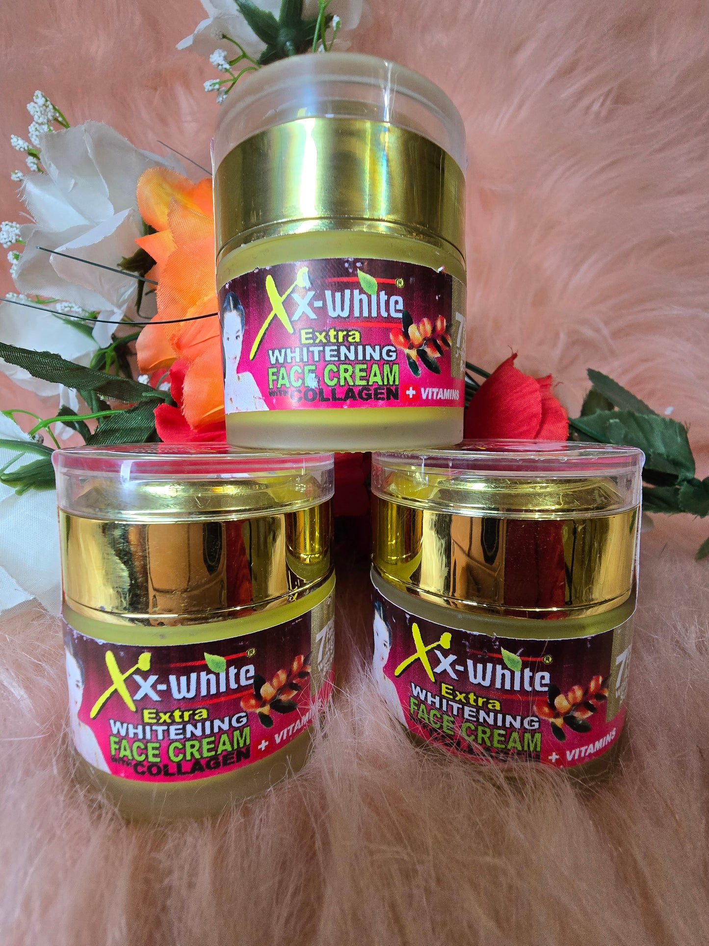 Xx-White Extra Whitening Face Cream With Collagen & Vitamin. 7 days fast action π― 50g X 1