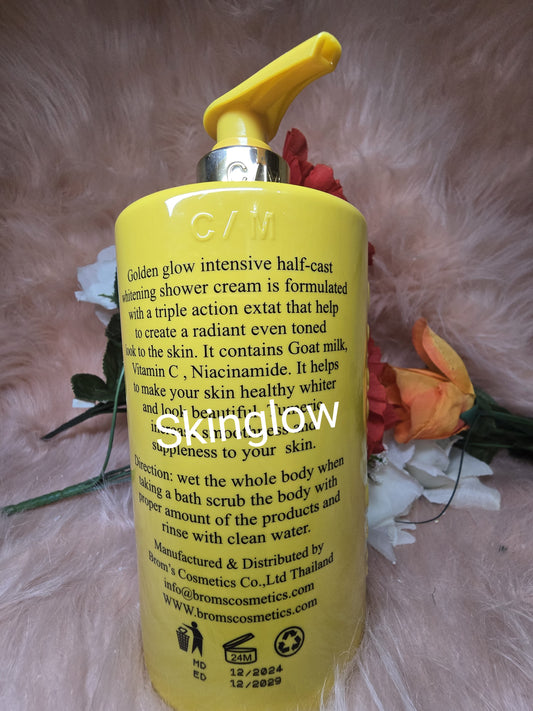 Authentic Golden Glow Intensive shower gel. Spf 55. Goat milk & vit.C