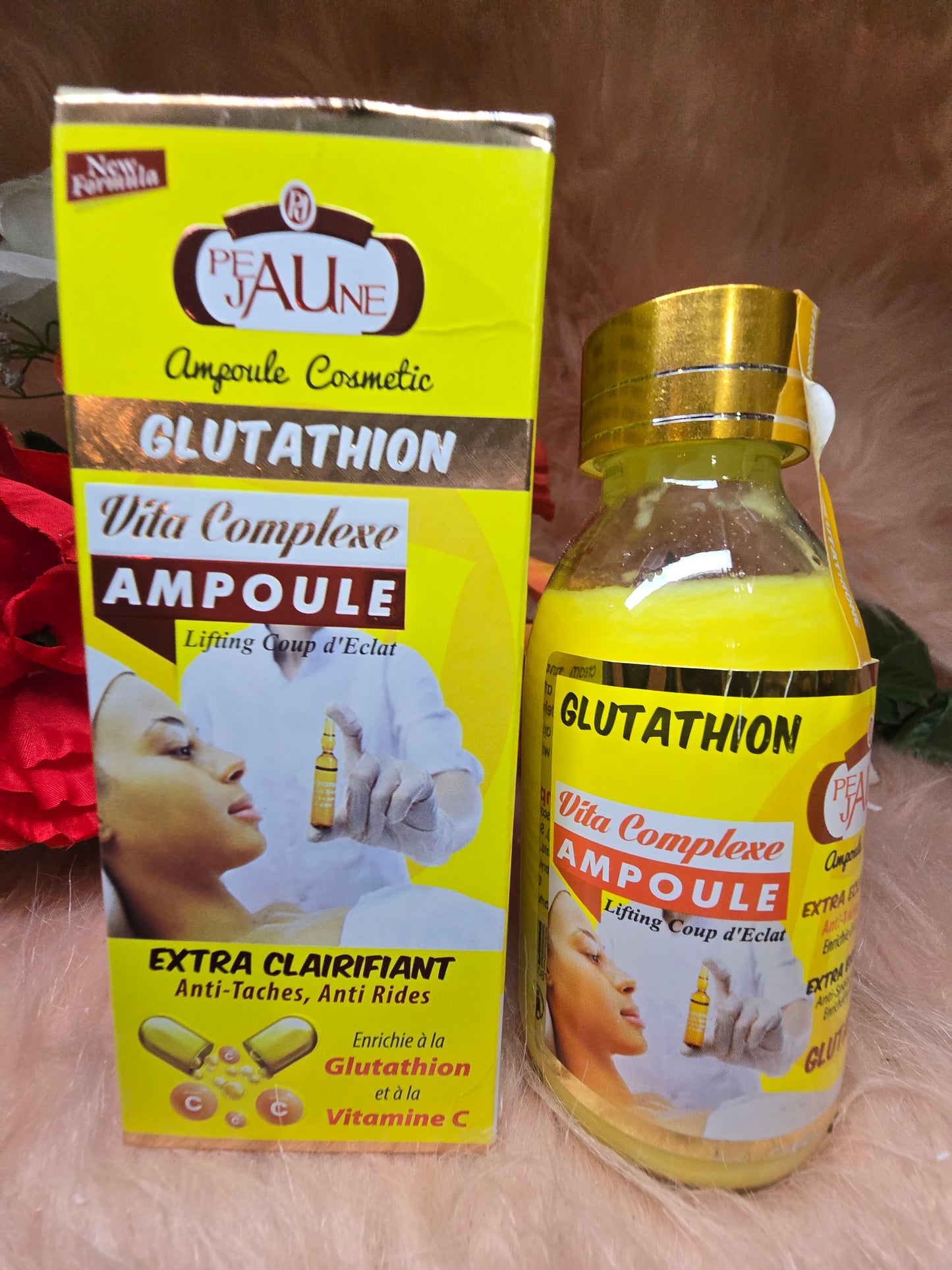 100 % Peau Jaune Glutathione vita complexe Ampoule 125ml x1.
