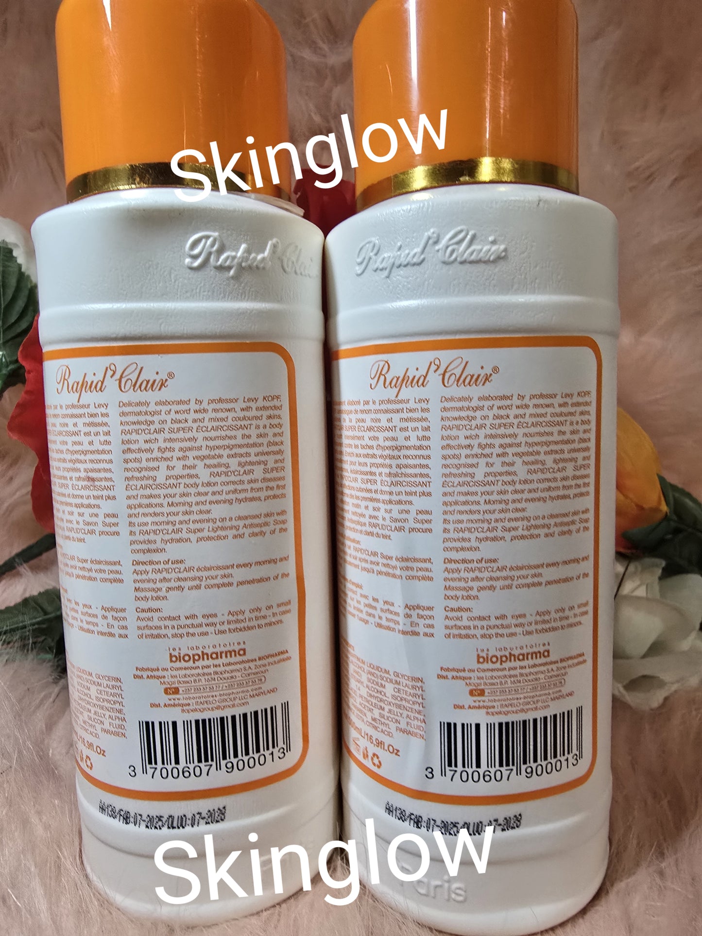 Authentic Rapid Clair super Ecclaircissant body lotion 500ml X 1 bottle