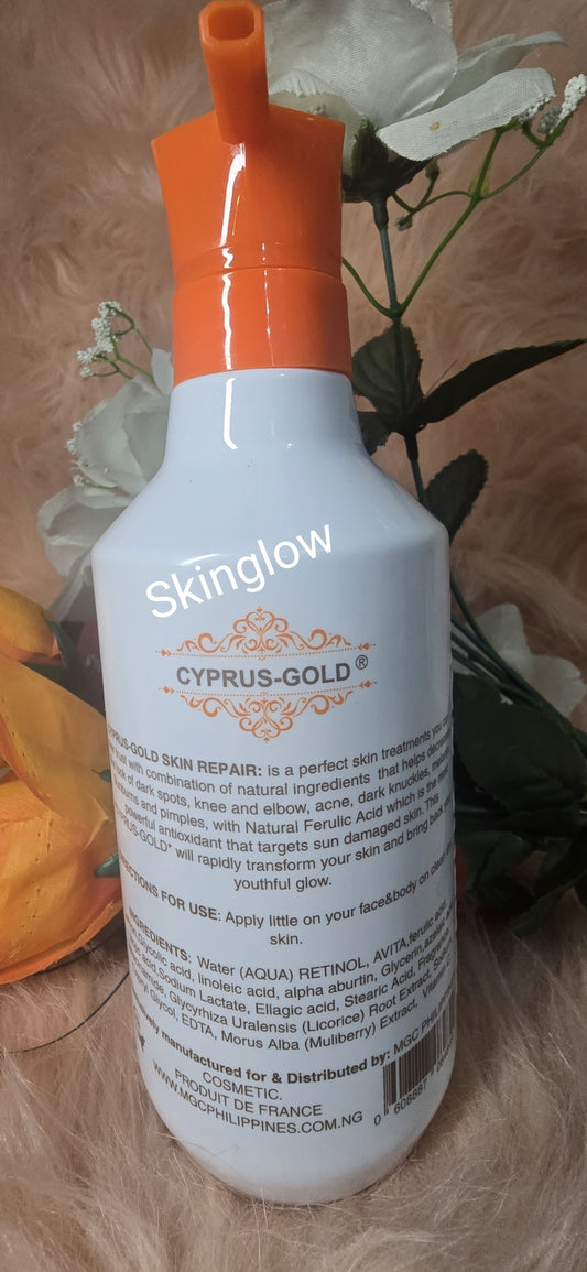 π― Authentic Cyprus-Gold Skin Repair Body Lotion 500ml X 1. 7 in 1 solution.