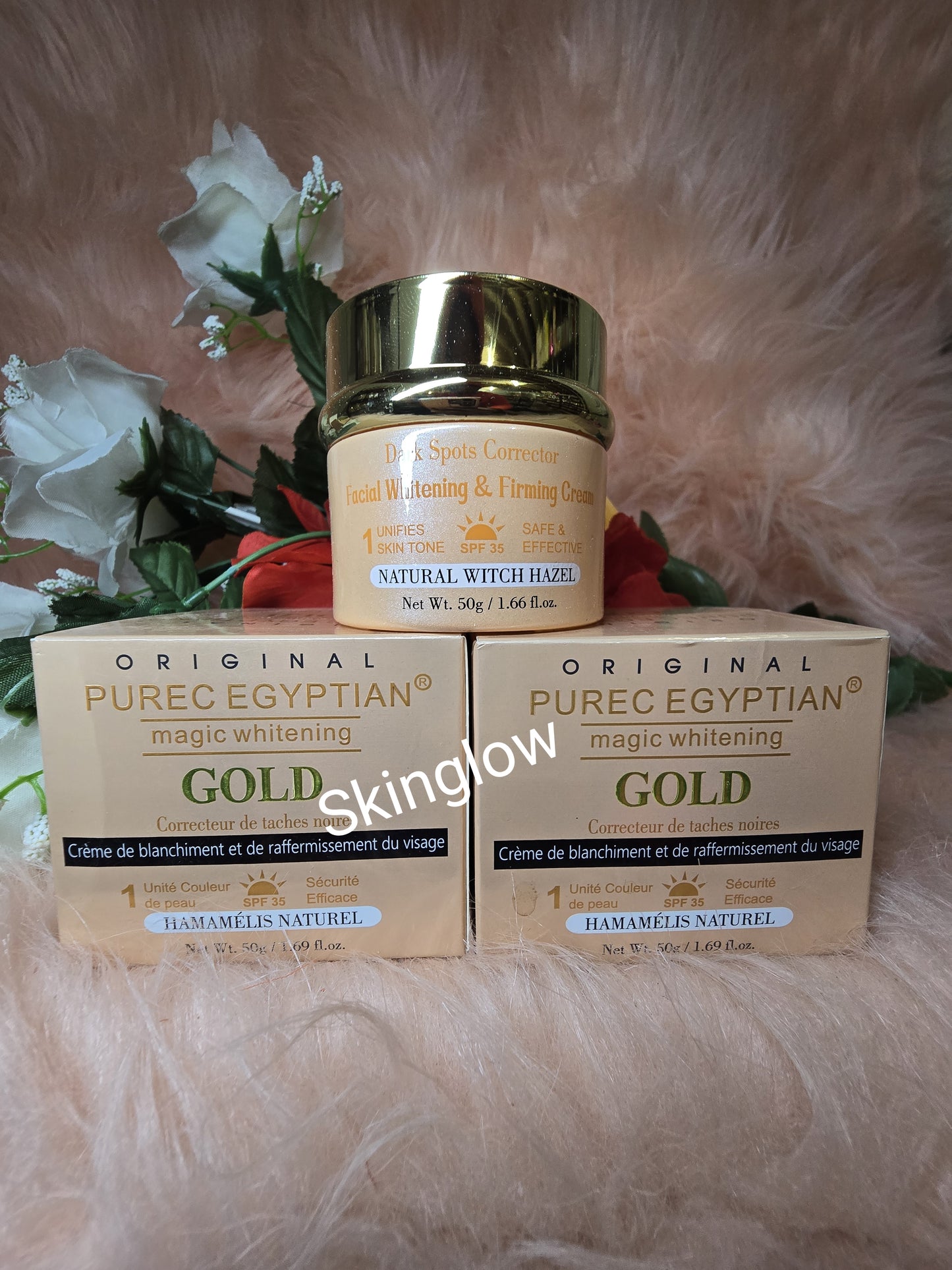 ORIGINAL PUREC EGYPTIAN GOLD FACE CREAM WITH VIT.C AND TURMERIC. SPF 35. 50g X1