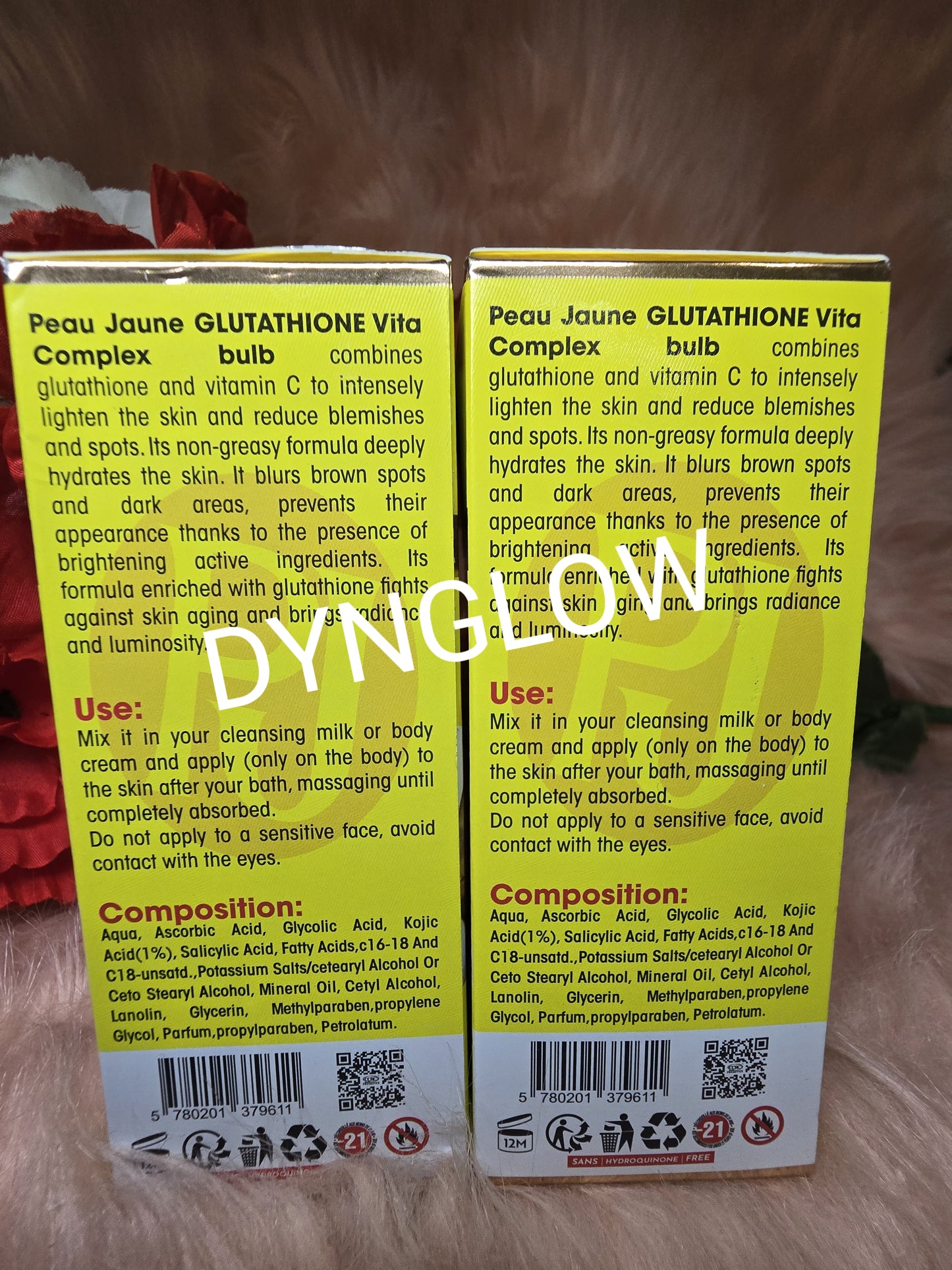 100 % Peau Jaune Glutathione vita complexe Ampoule 125ml x1.