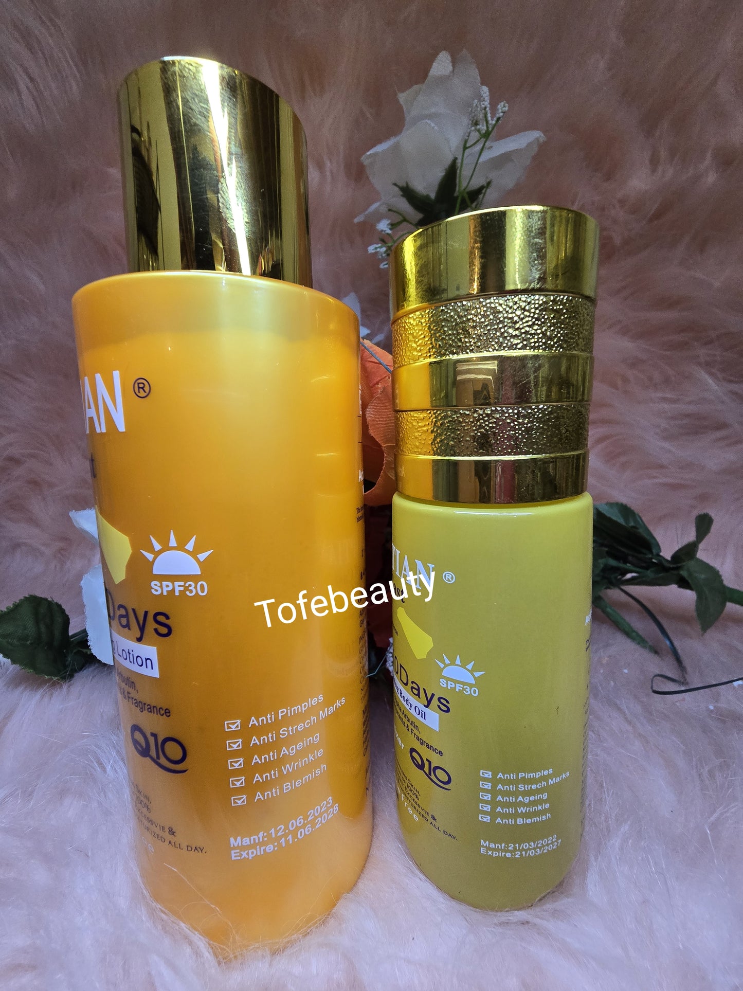 π― Authentic 3 in 1 Egyptian gold Lotion, Serum.