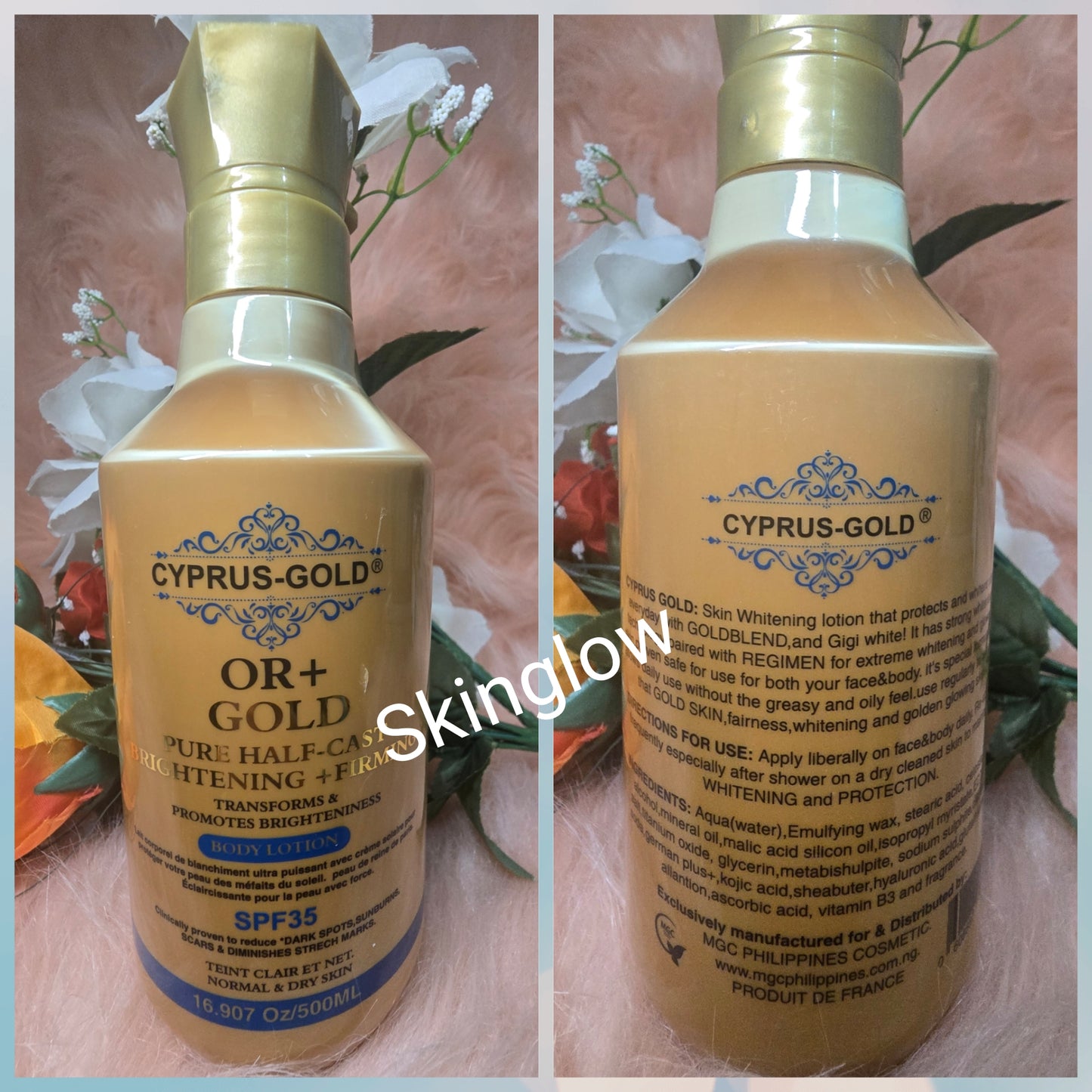 💯 Authentic Cyprus-Gold OR+ Gold Pure H.C Brightening + Firming Body Lotion X 1