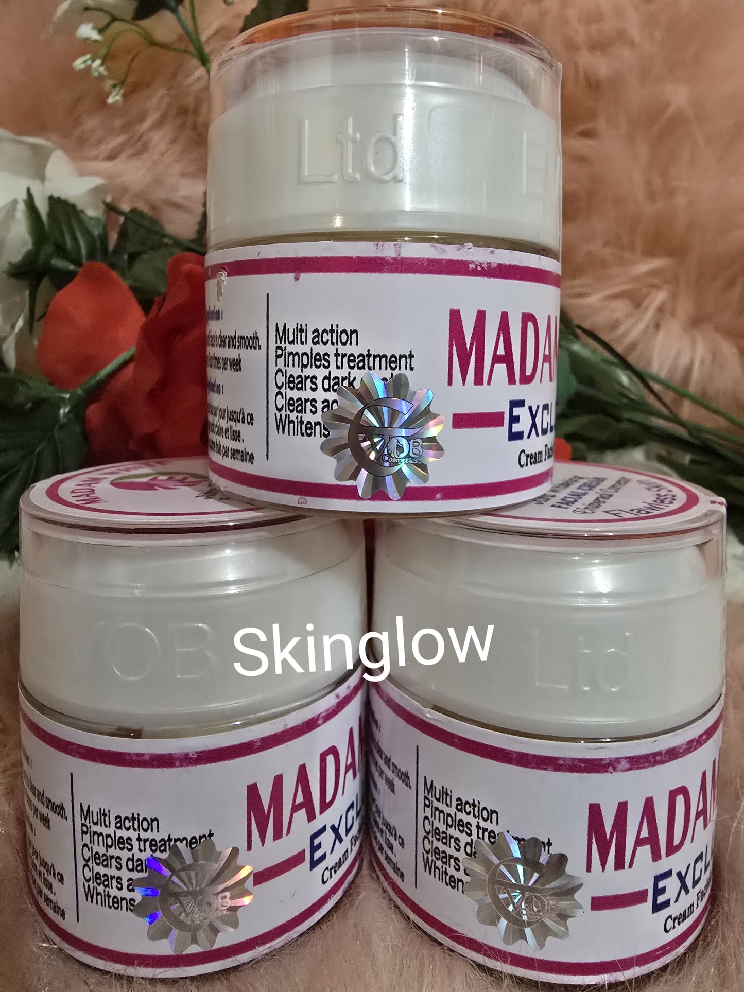 💯 Authentic X 1 madam white exclusive flawless face cream. 60g