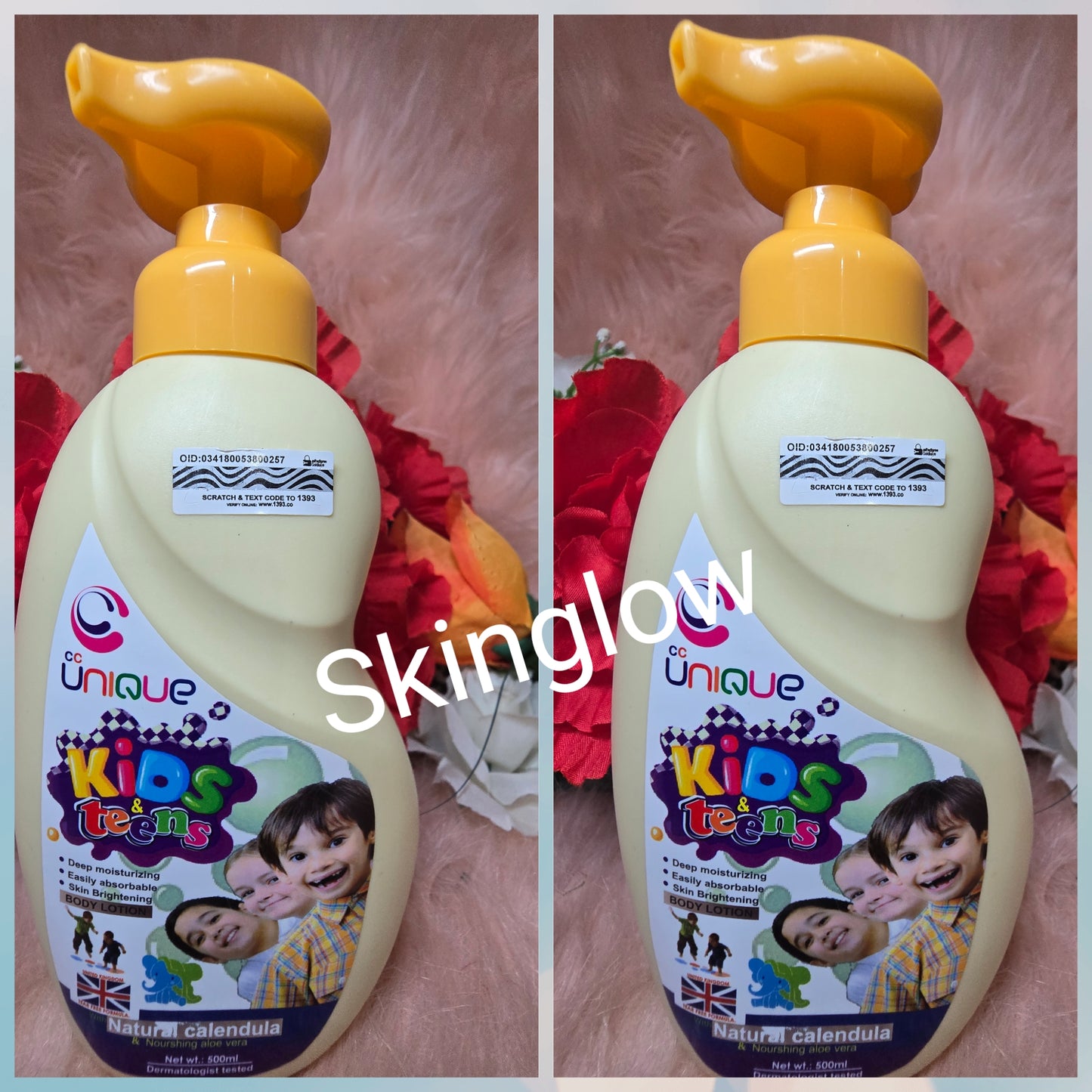 Unique kids & teens moisturizing & glowing body lotion X 1 bottle
