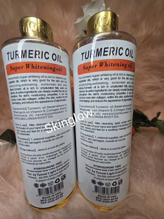 Morrocan Argan Essential Oils 6 In 1 Turmeric Super Whitening Oil 300ml Spf 50+