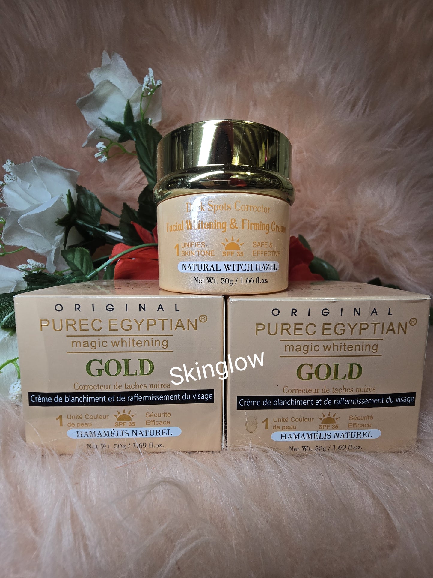 ORIGINAL PUREC EGYPTIAN GOLD FACE CREAM WITH VIT.C AND TURMERIC. SPF 35. 50g X1