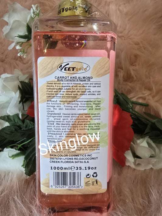VEET GOLD CARROT AND ALMOND OIL BODY CORRECTOR+ SUPER OIL 1000ML