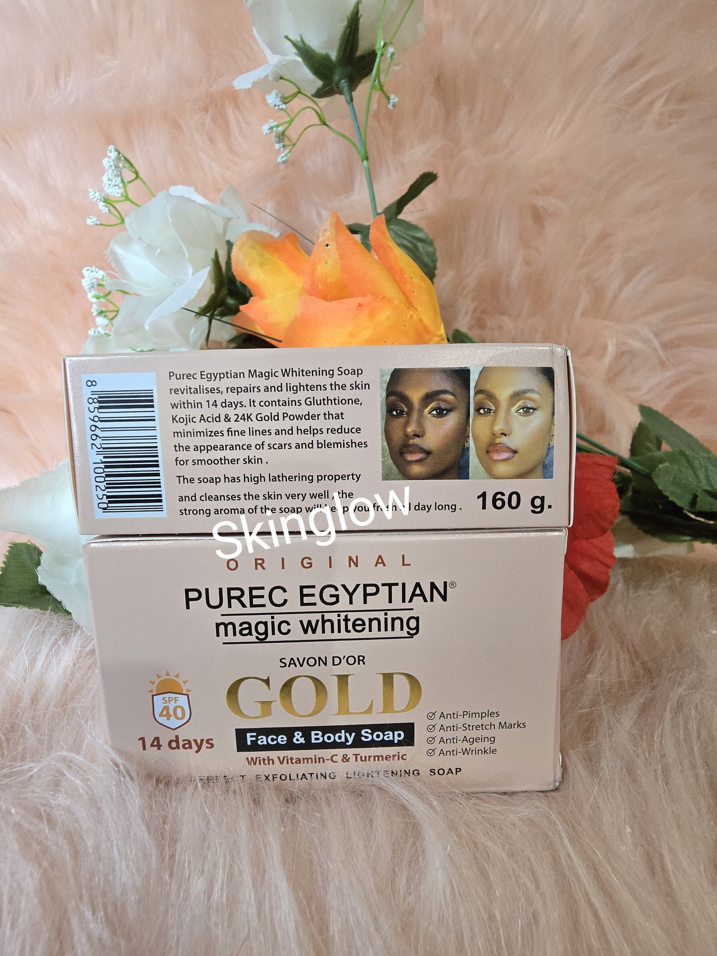 X 2 ORIGINAL PUREC EGYPTIAN GOLD EXFOLIATING SOAP X 2