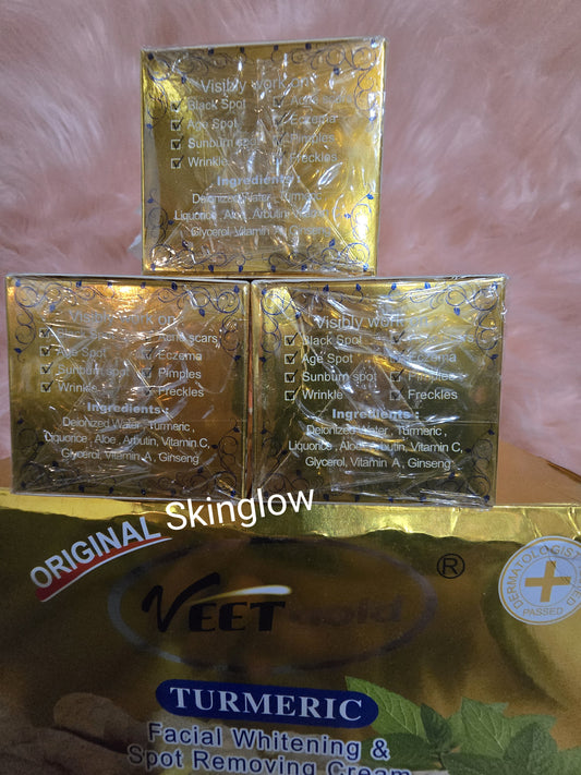 x2 VEET GOLD TURMERIC FACE CREAM 25G