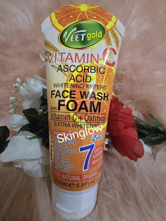 VEETGOLD VITAMIN C FACE FOAM WASH