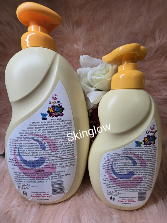 2ps Unique Kids & Teens Skin Brightening Body Lotion & Shower Gel Sensitive Skin