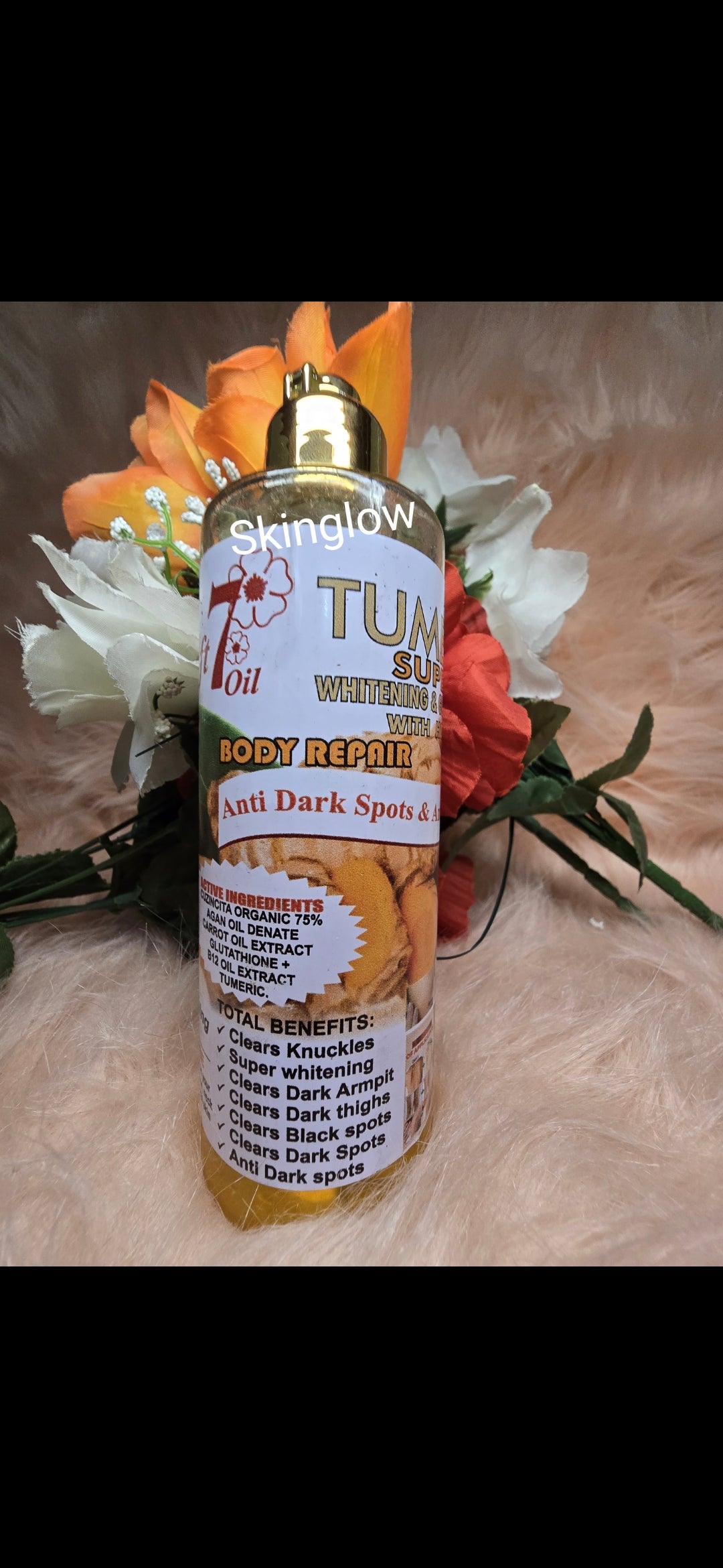 SOFT 7 Turmeric super lightening & glowing oil. x1 Skin repairs Oil. ORIGINAL👌