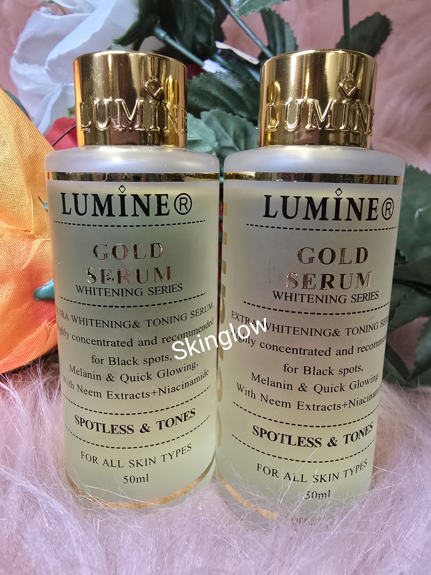 LUMINE gold Whitening & Toning Serum 50ml X 1 . ALL SKIN TYPES