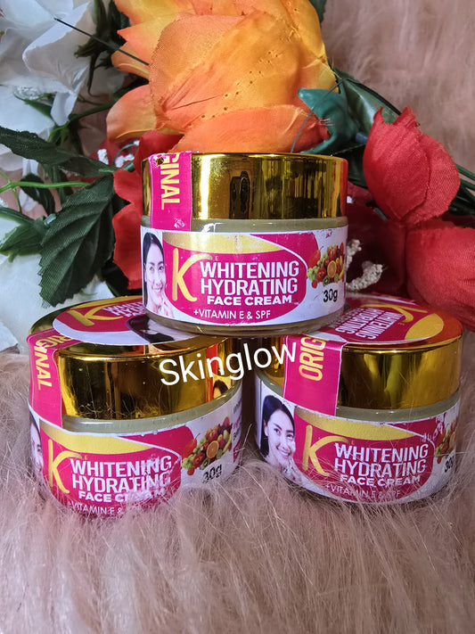 1 Jar K-Whitening Hydrating Face Cream With Vitamin C & Glutathion 30ml