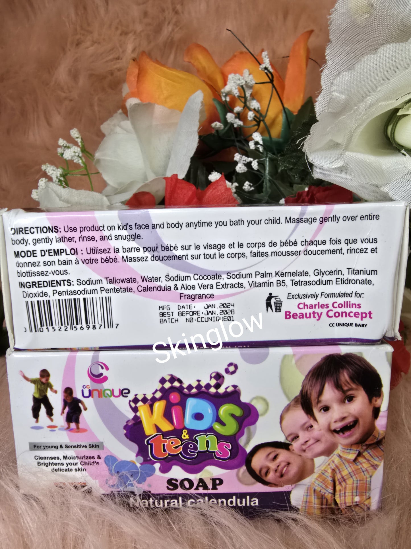 2ps Unique Kids & Teens Skin Brightening Body soap for Sensitive Skin. Great for kids & Teens.