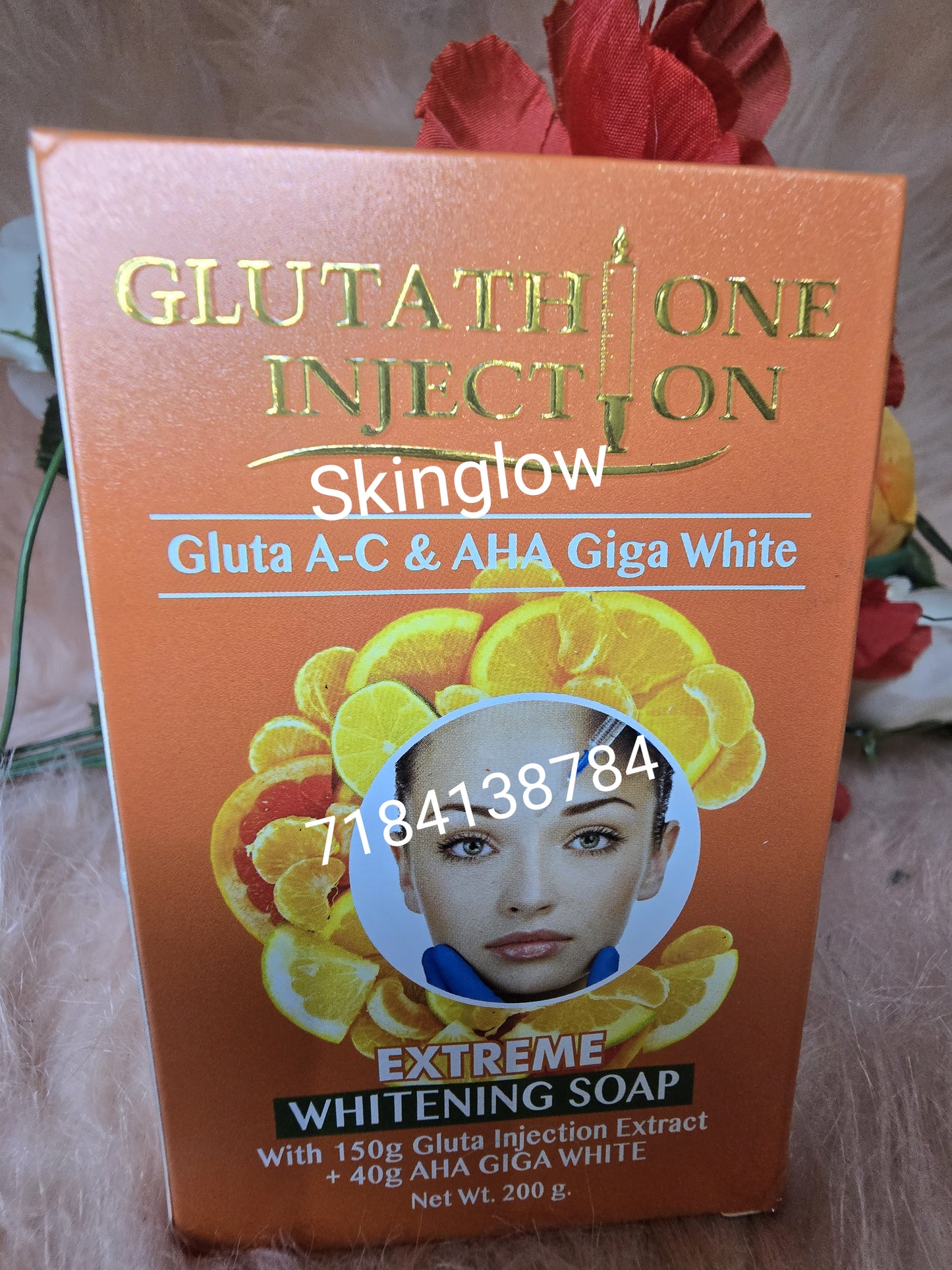 X 1 Soap Abebi white vip Supreme face and body A-C 200g