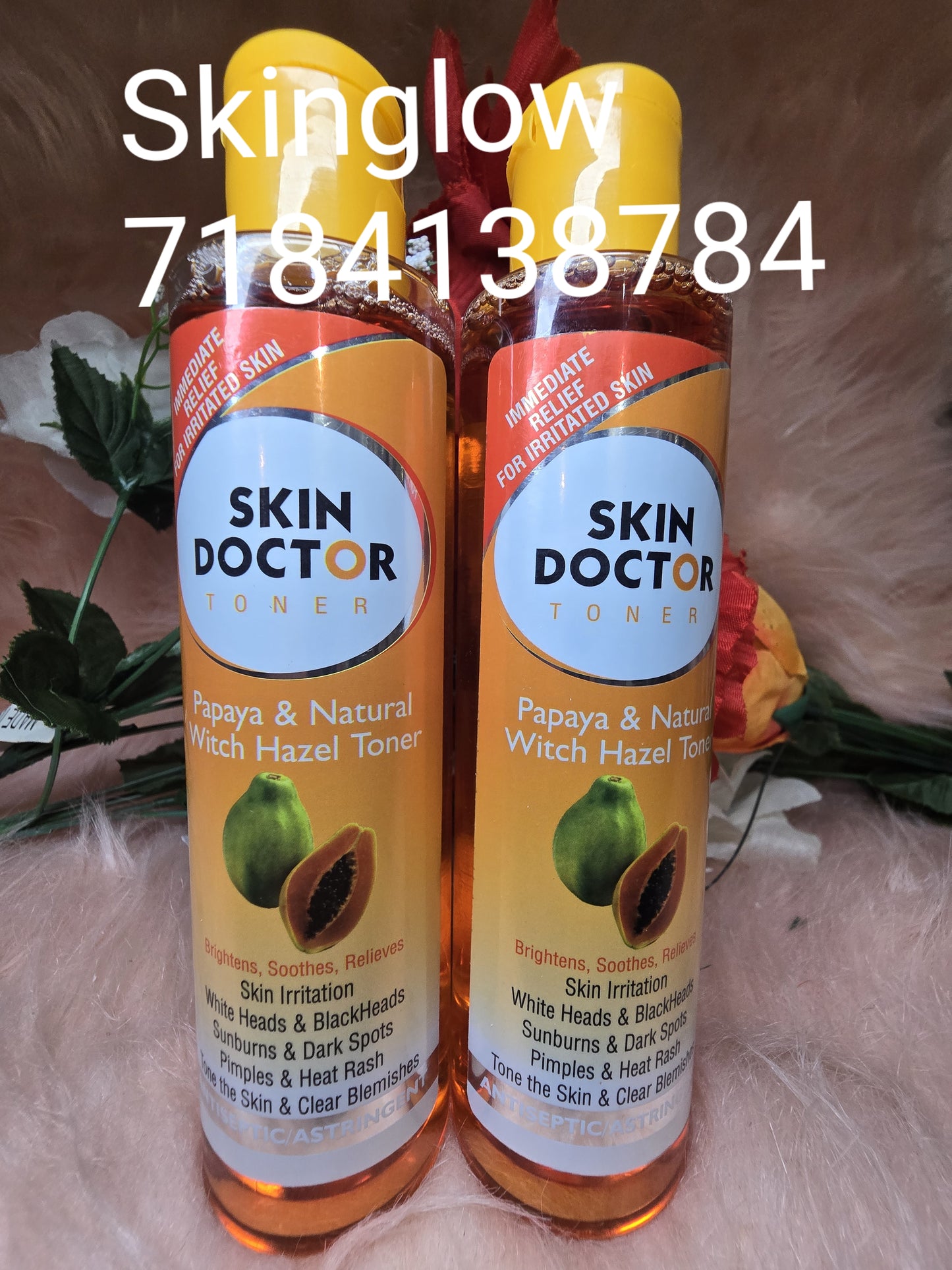 SKIN DOCTOR FACIAL TONER WITH PAPAYA & NATURAL WITCH HAZEL 200ml.