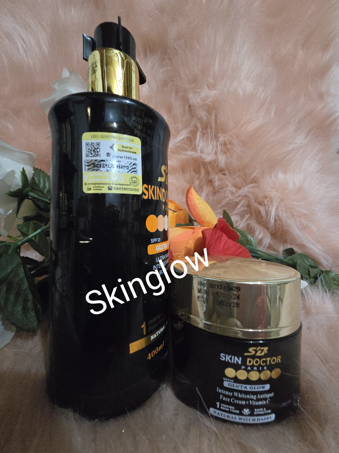 π― Authentic Skin DOCTOR PARIS Gluta Glow & Vit C Brightening Lotion + Anti-Spot Cream 400ml