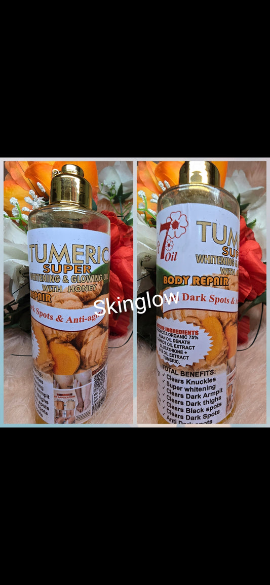 SOFT 7 Turmeric super lightening & glowing oil. x1 Skin repairs Oil. ORIGINAL👌