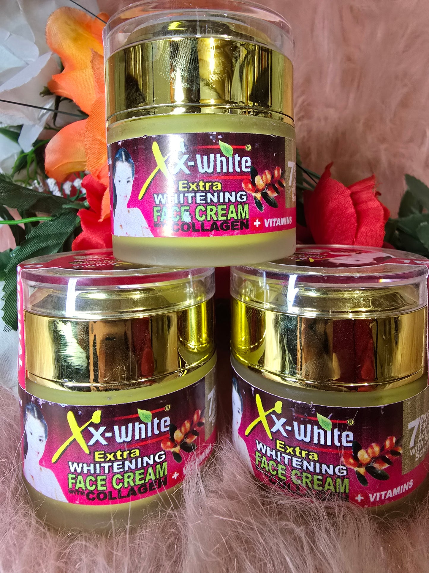 Xx-White Extra Whitening Face Cream With Collagen & Vitamin. 7 days fast action π― 50g X 1