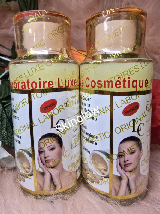 Authentic Glutathione Comprime whitening serum 100ml x 1. Mix into your lotion.
