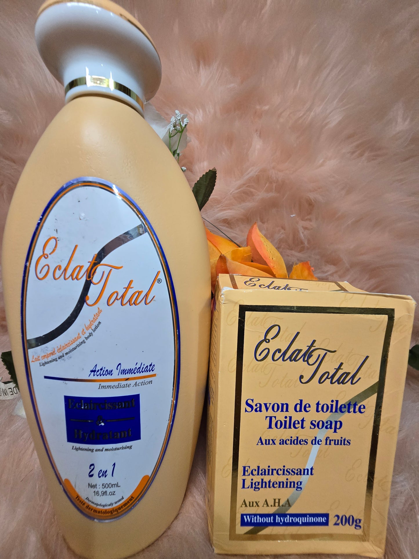 π― Authentic Eclat total light and moisturizing body lotion + soap combo.