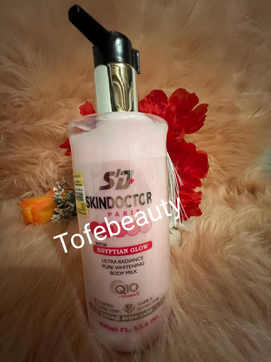 Original sink doctor Egyptian glow body milk, ultra radiance  lotion. 400ml x1